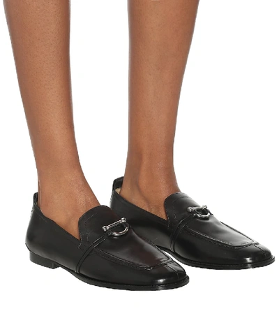 Shop Isabel Marant Faylor Leather Loafers In Black