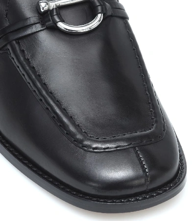 Shop Isabel Marant Faylor Leather Loafers In Black