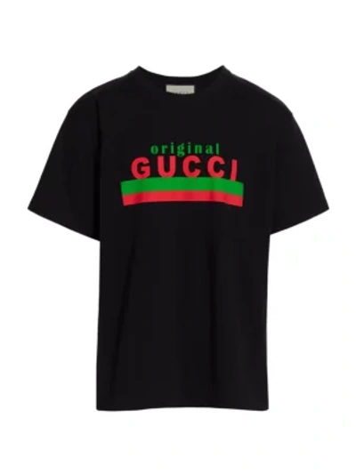 Shop Gucci Over Cotton Jersey T-shirt In Black Multi