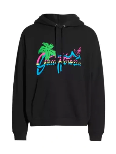Shop Gucci Hawaii Print Sweatshirt In Medley Black Multi