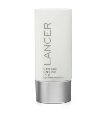 Shop Lancer Sheer Fluid Sun Shield In White