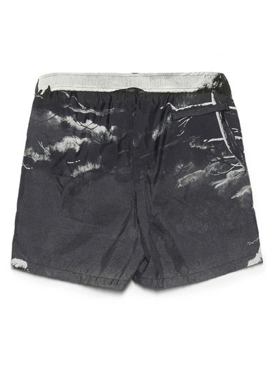 Shop Valentino All Over Printed Swimshorts In Grey