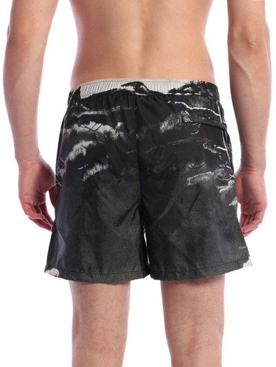 Shop Valentino All Over Printed Swimshorts In Grey