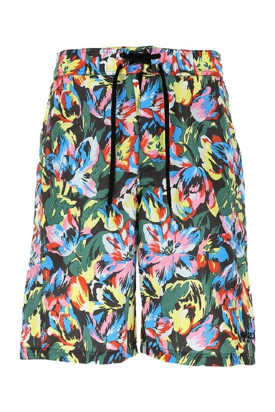 Shop Kenzo X Vans Floral Print Swim Shorts In Multi