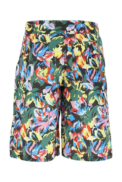 Shop Kenzo X Vans Floral Print Swim Shorts In Multi