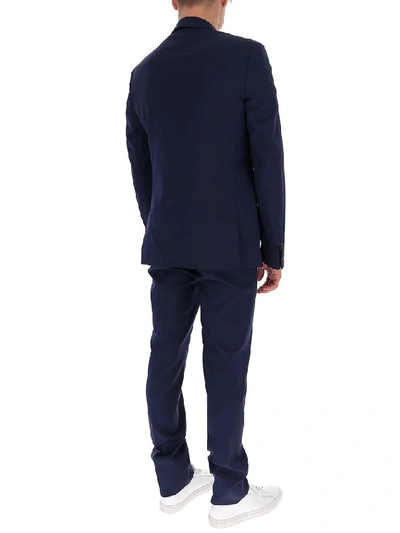 Shop Givenchy Single Breasted Slim Fit Suit In Navy