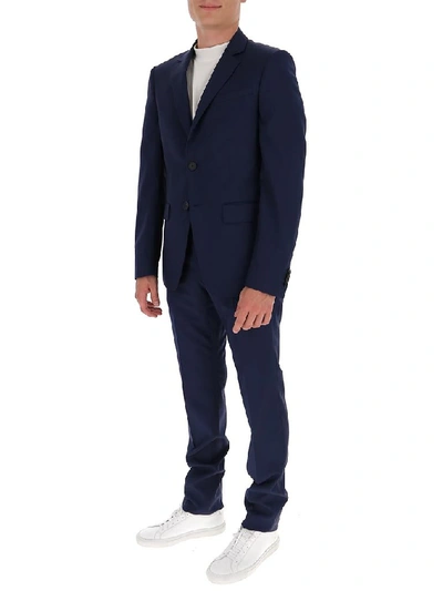 Shop Givenchy Single Breasted Slim Fit Suit In Navy
