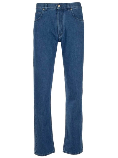 Shop Loewe Tapered Jeans In Blue