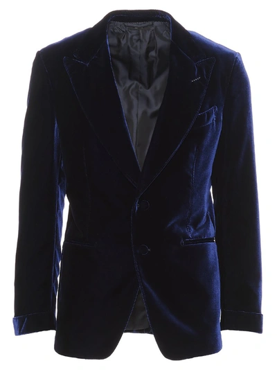 Shop Tom Ford Shelton Cocktail Blazer In Navy