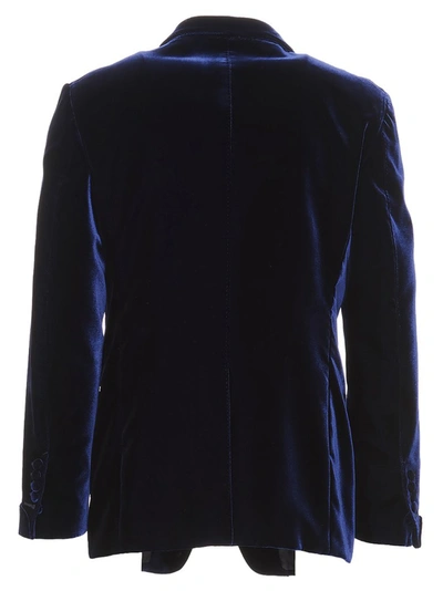 Shop Tom Ford Shelton Cocktail Blazer In Navy