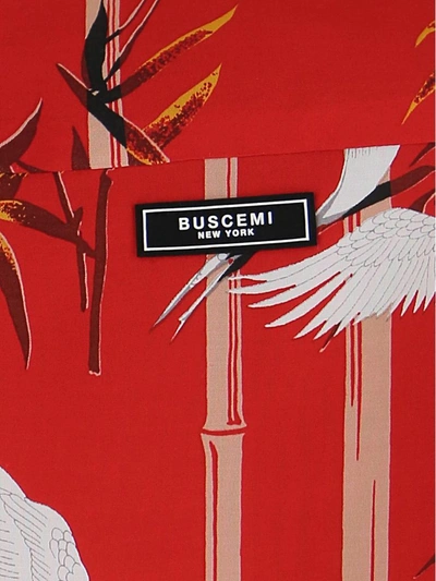 Shop Buscemi Graphic Print Shirt In Red