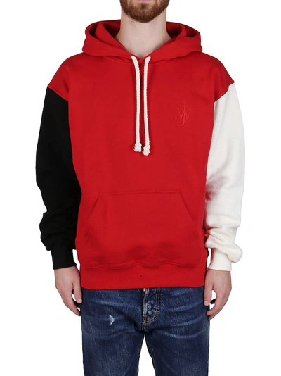 Shop Jw Anderson Colour Block Hoodie In Multi