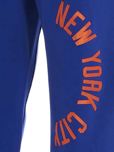 Shop Buscemi Logo Print Sweatpants In Blue