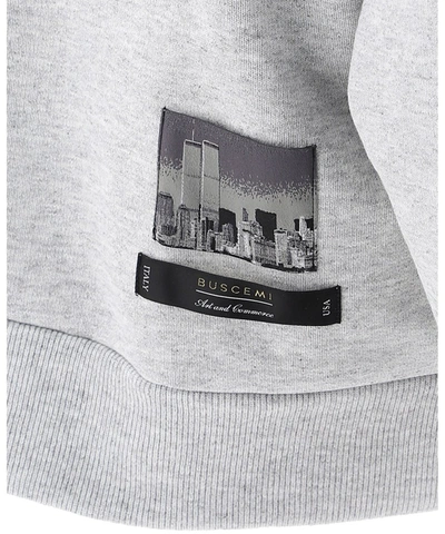 Shop Buscemi Writing Print Sweatshirt In Grey
