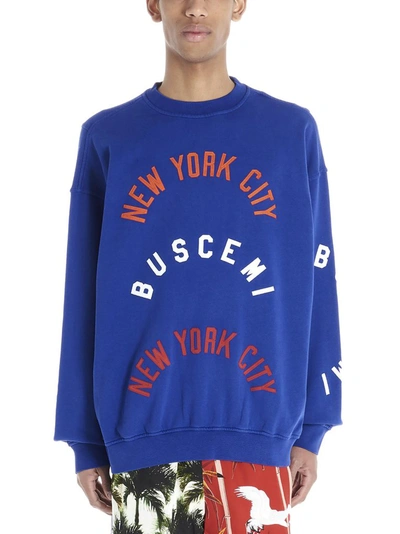 Shop Buscemi Logo Sweatshirt In Blue