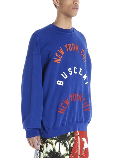 Shop Buscemi Logo Sweatshirt In Blue