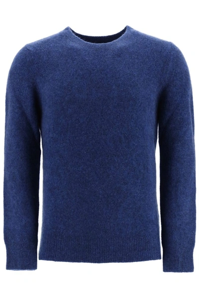 Shop Apc A.p.c. Crewneck Pullover In Blue