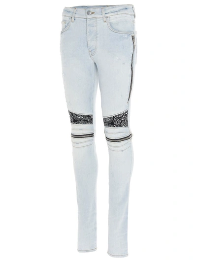 Shop Amiri Bandana Mx2 Jeans In Blue