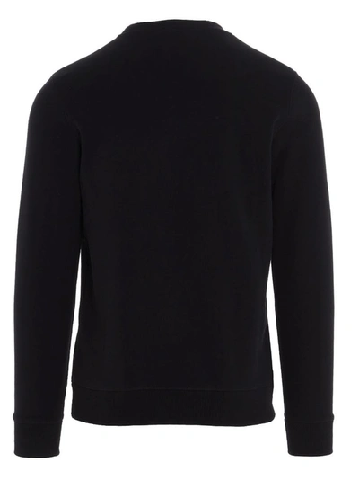 Shop Loewe Anagram Embroidered Sweatshirt In Black