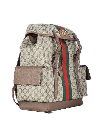 Shop Gucci Gg Supreme Backpack In Multi