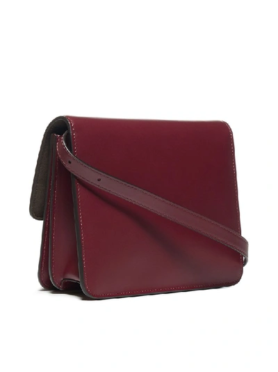 Shop Fendi Fab Shoulder Bag In Red