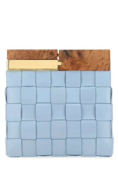 Shop Bottega Veneta Bv Snap Clutch Bag In Blue