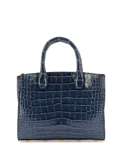 Shop Ferragamo Salvatore  The Studio Tote Bag In Blue