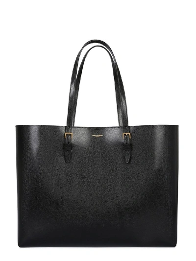 Shop Saint Laurent Boucle Shopping Tote Bag In Black