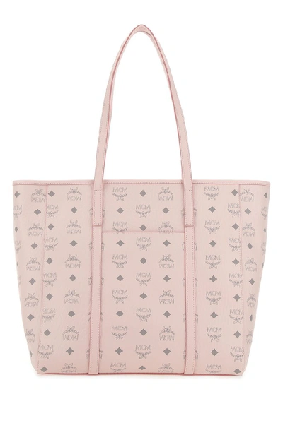 MCM Toni E/W Shopper Tote Medium Visetos Powder Pink in Coated Canvas with  Gold-tone - US