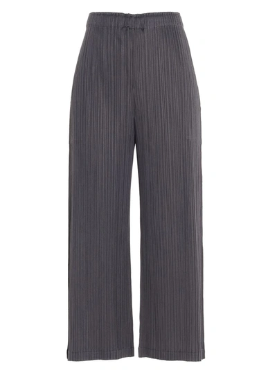 Shop Issey Miyake Pleats Please By  Pleated Pants In Grey