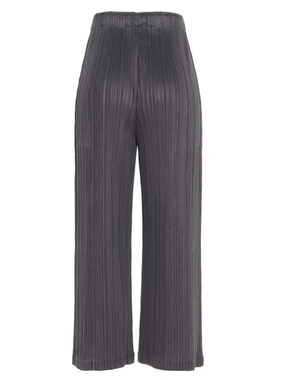 Shop Issey Miyake Pleats Please By  Pleated Pants In Grey