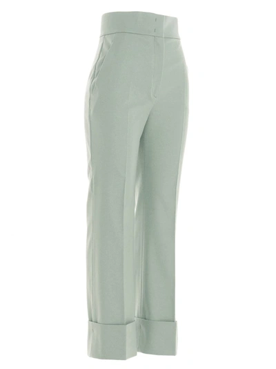 Shop Alberta Ferretti Tailored Pants In Green