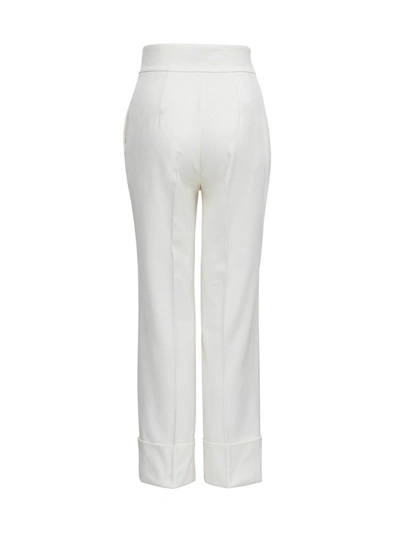 Shop Alberta Ferretti Tailored Pants In White