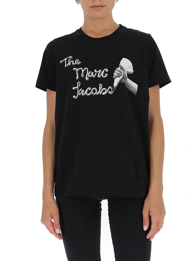 Shop Marc Jacobs The Logo T In Black