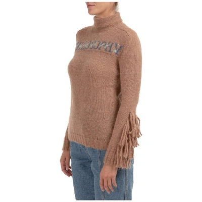 Shop Philosophy Di Lorenzo Serafini Turtleneck Fringed Sweater In Brown