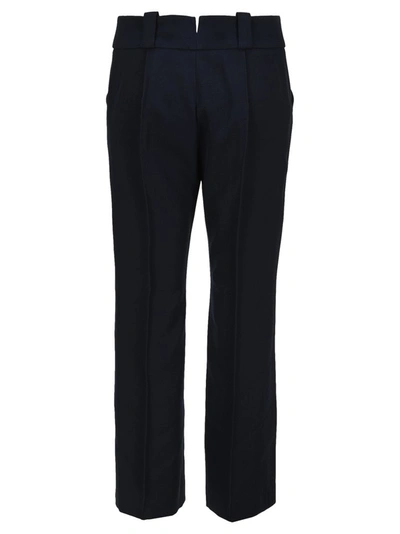 Shop Fendi Tailored Trousers In Blue