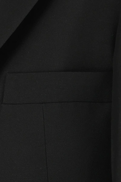 Shop Loewe Tie Cut Panel Sleeve Jacket In Black