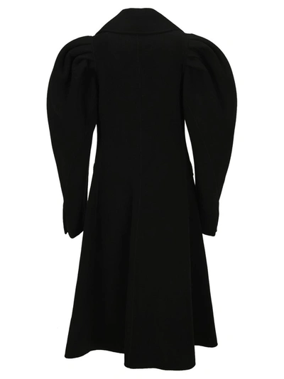 Shop Jw Anderson Puff Shoulder Oversized Coat In Black