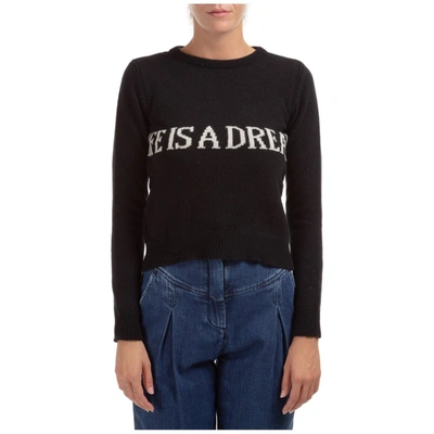 Shop Alberta Ferretti Life Is Dream Knit Sweater In Black