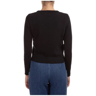 Shop Alberta Ferretti Life Is Dream Knit Sweater In Black