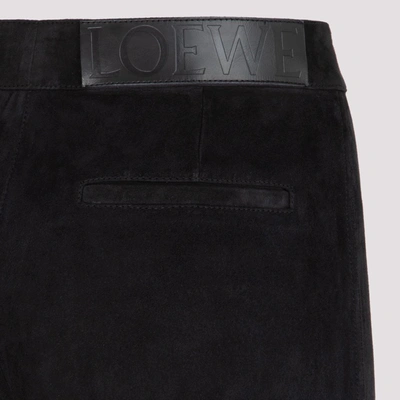 Shop Loewe Stretch Leggings In Black