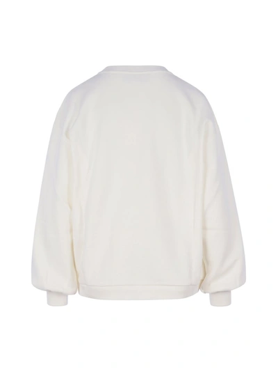 Shop Gucci Beverly Hills Cherry Print Sweatshirt In White