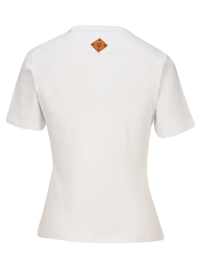 Shop Mcm Spray Logo T In White