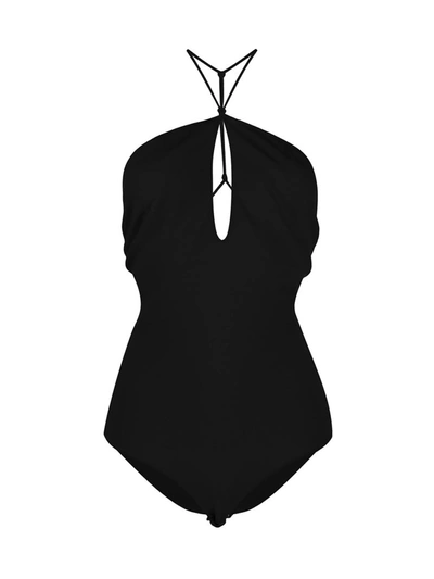 Shop Bottega Veneta Open Back Bodysuit In Black