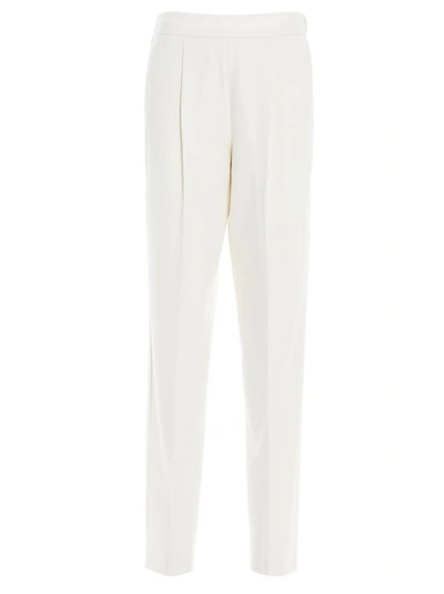 Shop Agnona Cigarette Trousers In White