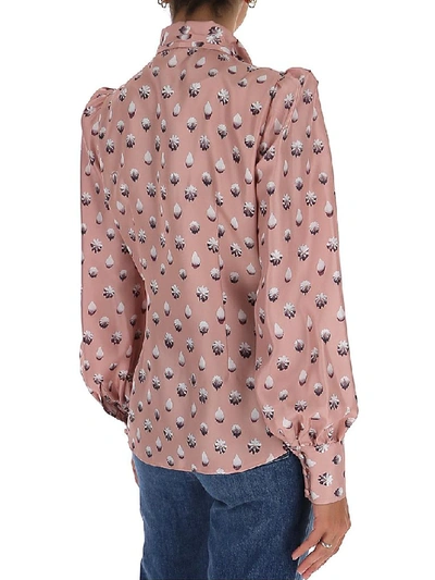 Shop Marc Jacobs Neck Tie Blouse In Pink
