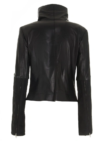 Shop Rick Owens Rick Ownes Larry Biker Jacket In Black