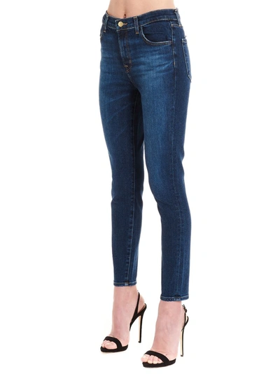 Shop J Brand Alana Cropped Skinny Jeans In Blue