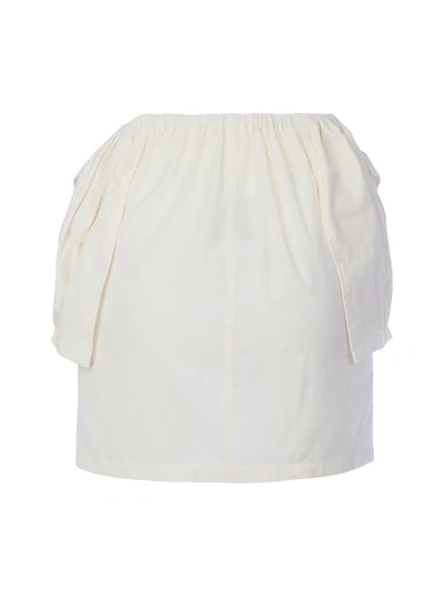 Shop Jacquemus La Jupe Cueillette Courte Mini Skirt In White