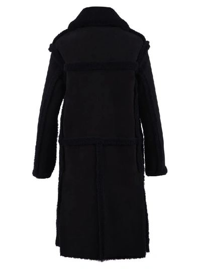 Shop Tom Ford Panelled Overcoat In Black